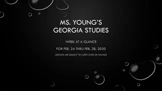 Ms. Young's Georgia Studies - Week at a Glance: Feb 24 - Feb 28, 2020