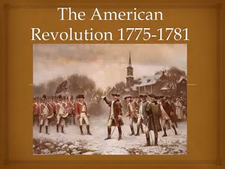 The American Revolution: Causes and Events