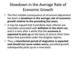 Consequences of Structural Adjustment and Economic Slowdown