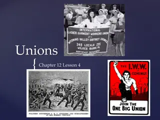 The Rise of Unions and Labor Conditions in the Late 19th Century