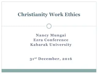 Christianity and Work Ethics: Cultivating Excellence in Commitment