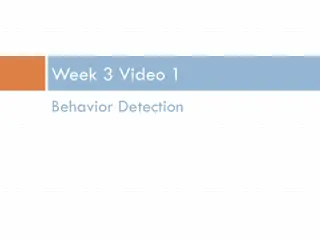 Behavior Detection Models in Educational Settings