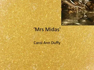 Analysis of 'Mrs. Midas' by Carol Ann Duffy: Form, Structure, and Symbolism