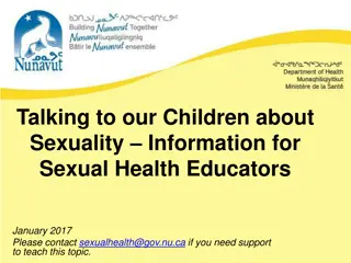 Talking to Our Children About Sexuality: A Guide for Sexual Health Educators