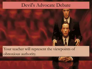 Developing Argument Skills Through Devil's Advocate Debate