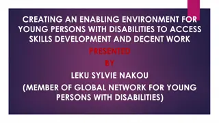 Creating an Enabling Environment for Young Persons with Disabilities