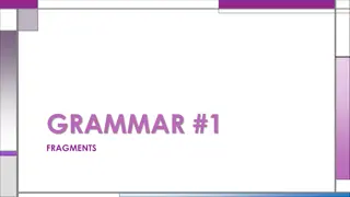 Mastering Sentence Structure: Fragment Identification Practice