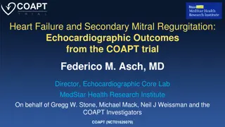 Echocardiographic Outcomes in Heart Failure Patients with Secondary Mitral Regurgitation: COAPT Trial