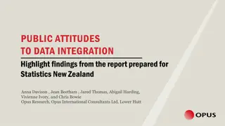 Public Attitudes to Data Integration: Insights from Research for Statistics New Zealand