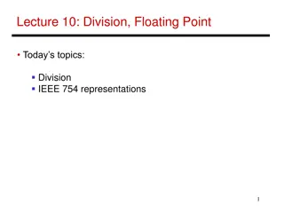 Division and Floating Point Arithmetic