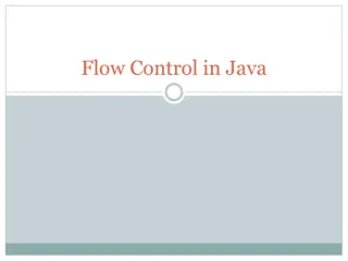 Flow Control in Java