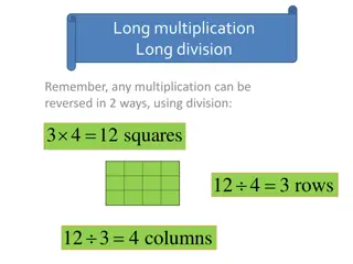 Illustrated Methods of Multiplication and Division