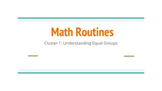 Math Routines and Understanding Equal Groups for Grade 3