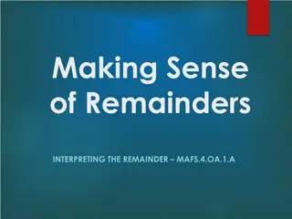 Understanding Remainders in Division Problems