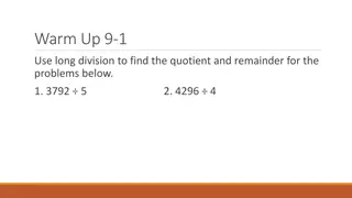 Polynomial Division and Remainder Theorems Explained