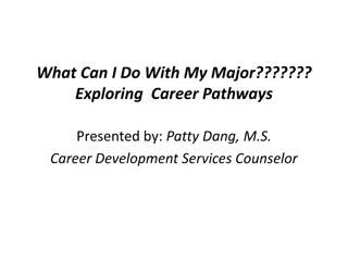 Career Pathways: What Can I Do With My Major?