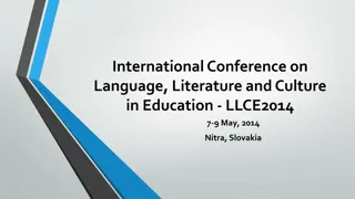 Exploration of Translation and Culture in Education at LLCE Conference