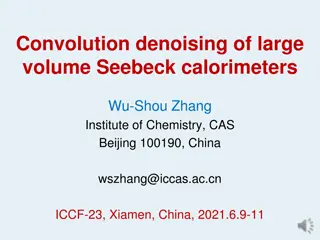 Advanced Convolution Denoising Techniques for Large-Volume Seebeck Calorimeters