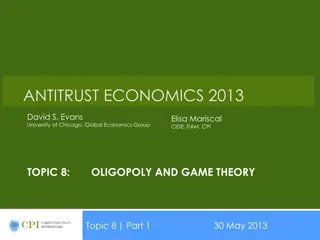 Oligopoly and Game Theory in Antitrust Economics