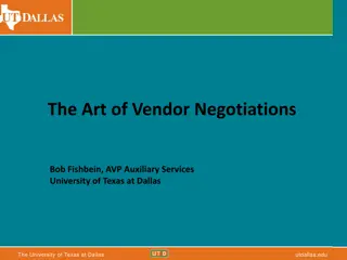 Mastering Vendor Negotiations with Bob Fishbein at University of Texas at Dallas