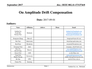 Amplitude Drift Compensation in IEEE 802.11-17/1374r0 Document