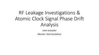 RF Leakage Investigations & Atomic Clock Signal Phase Drift Analysis