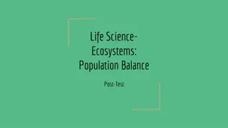 Ecosystems and Population Balance Test Questions