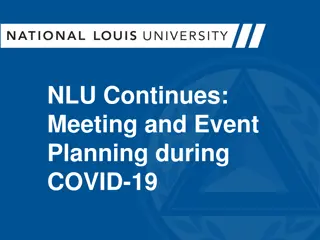 Meeting and Event Planning Guidelines Amid COVID-19 Challenges