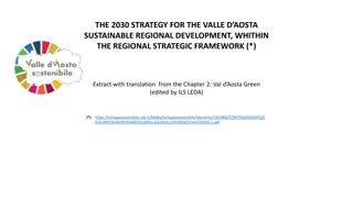 The Val d'Aosta 2030 Strategy for Sustainable Regional Development