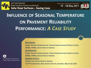 Influence of Seasonal Temperature on Pavement Reliability Performance: A Case Study