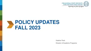 Fall 2023 Policy Updates and Revisions