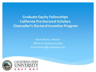 Graduate Equity Fellowship Program at Cal State East Bay