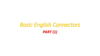 Understanding Basic English Connectors and Their Usage