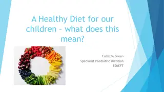 The Importance of a Healthy Diet for Children by Collette Green, Specialist Paediatric Dietitian