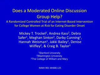 Online Discussion Group for Eating Disorder Prevention in College Women