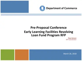 Early Learning Facilities Revolving Loan Fund Program RFP Details