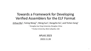 Framework for Developing Verified Assemblers for ELF Format