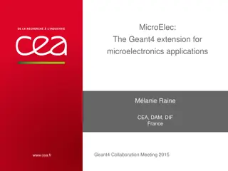 Geant4 MicroElec Extension for Microelectronics Applications