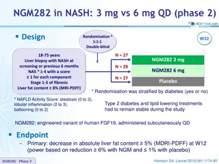 NGM282 in NASH Phase 2: 3 mg vs 6 mg QD Randomised Trial