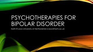 Psychotherapies for Bipolar Disorder - Evidence-Based Interventions