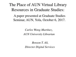 Evolution of Virtual Library Resources in Graduate Studies at AUN