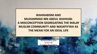 Misconceptions Surrounding Wahhabism and Muhammad ibn Abdul Wahhab in the Malay Muslim Community