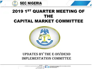 Key Updates from 2019 1st Quarter Capital Market Committee Meeting