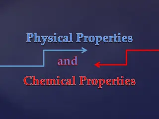 Physical and Chemical Changes in Substances