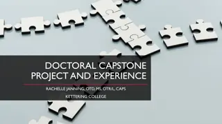 Exploring the Doctoral Capstone Project and Experience at Kettering College