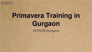 Primavera Training in Gurgaon