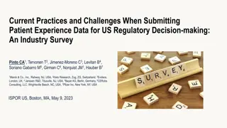 Challenges and Practices in Patient Experience Data Submission for US Regulatory Decision-making