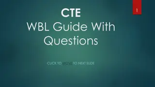 CTE Work-Based Learning Guide with Questions