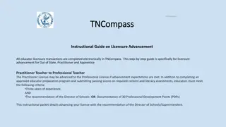 Guide to Licensure Advancement for Educators in TNCompass