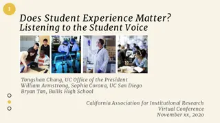 The Importance of Student Experience in Higher Education